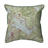 Betsy Drake Lake Winnipesaukee NH Nautical Map Indoor/Outdoor Pillow 12x12 Main image