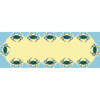 Betsy Drake Blue Crab Table Runner 13x54 Main image