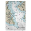 Betsy Drake Pungo River, NC Nautical Map Guest Towel Main image