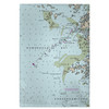 Betsy Drake Crystal Bay to Homosassa Bay, MD Nautical Map Guest Towel Main image