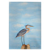Betsy Drake Blue Heron on Stump Guest Towel Main image