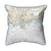 Branford Harbor Map Pillow 22x22 – Extra Large Indoor/Outdoor Main image