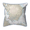 Slomons Island, MD Nautical Map Pillow 22x22 – Extra Large Zippered Main image