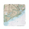 Betsy Drake Charleston Harbor and Approaches, SC Nautical Map Coaster Set of 4 Main image