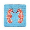 Betsy Drake Coral Sea Horse Coaster Set of 4 Main image