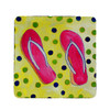 Betsy Drake Flip Flops Coaster Set of 4 Main image