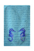 Betsy Drake Blue Sea Horses Kitchen Towel Main image