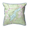 Cobbetts Pond, NH Small Map Pillow 12x12 – Corded Indoor/Outdoor Main image