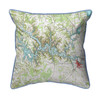 Tims Ford Lake Map Pillow 18x18 – Large Corded Decor Main image
