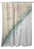 Betsy Drake New River Inlet to Cape Fear Topsail NC Shower Curtain Main image