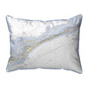 Ocracoke Inlet Map Pillow 16x20 – Large Corded Decor Main image