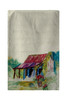 Betsy Drake Barn & Geranium Beach Towel Main image