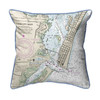 Ocean City Inlet Map Pillow 12x12 – Small Corded Decor Main image