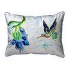 Betsy Drake Hovering Hummingbird Small Indoor/Outdoor Pillow 11x14 Main image