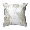 Cumberland Head Map Pillow 18x18 – Large Corded Indoor/Outdoor Main image