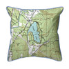 Forest Lake, NH Large Map Pillow 18x18 – Corded Decor Main image