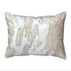 North Hero Island Map Pillow 11x14 – Small Corded Indoor/Outdoor Main image