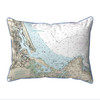 Plum Island Sound Map Pillow 11x14 – Small Corded Decor Main image