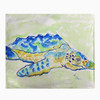 Betsy Drake Loggerhead Turtle Fleece Throw Main image