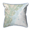 Tybee to Doboy Sound Map Pillow 12x12 – Small Corded Pillow Main image