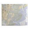 Betsy Drake Savannah River and Wassaw Sound, GA Nautical Map Fleece Throw Main image