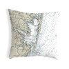 Fenwick Map Pillow 18x18 – Noncorded Indoor/Outdoor Main image