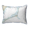 Cape Hatteras, NC Small Map Pillow 11x14 – Corded Indoor/Outdoor Main image