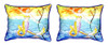 Pair of Betsy Drake Betsy’s Mermaid Small Pillows 11 Inch X 14 Inch Main image