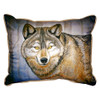 Betsy Drake Grey Wolf Small Indoor/Outdoor Pillow 11x14 Main image