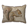 Betsy Drake Squirrel Small Indoor/Outdoor Pillow 11x14 Main image