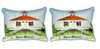 Pair of Betsy Drake Boca Grande Lighthouse Large Pillows 15 Inch x 22 Inch Main image