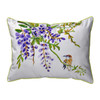 Betsy Drake Wisteria and Bird Extra Large 20 X 24 Indoor / Outdoor Pillow Main image