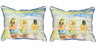 Pair of Betsy Drake Bottoms Up Large Pillows Main image