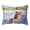 Betsy Drake Rusty Boat Small Indoor/Outdoor Pillow 11x14 Main image
