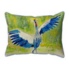 Betsy Drake Dancing Crane Bird Extra Large 20 X 24 Indoor / Outdoor Pillow Main image