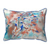 Betsy Drake Gulls Flocking Small Indoor/Outdoor Pillow 11x14 Main image