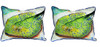 Pair of Betsy Drake Stingray Large Pillows 16 Inch x 20 Inch Main image