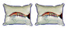 Pair of Betsy Drake Betsy’s Shrimp Large Pillows 16 Inch X 20 Inch Main image