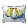 Betsy Drake Three Pears  Indoor/Outdoor Extra Large Pillow 20x24 Main image