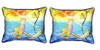 Pair of Betsy Drake Betsy’s Mermaid Large Pillows 15 Inchx22 Inch Main image