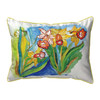 Betsy Drake Daffodils Extra Large Zippered Pillow 20x24 Main image