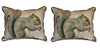 Pair of Betsy Drake Squirrel Large Pillows 15 Inch x 22 Inch Main image