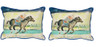 Pair of Betsy Drake Derby Winner Large Indoor/Outdoor Pillows 16x20 Main image