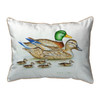 Betsy Drake Mallard Family Ducks Extra Large 20 X 24 Indoor / Outdoor Pillow Main image