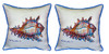 Pair of Betsy Drake Conch Large Pillows 18 Inchx18 Inch Main image