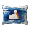 Betsy Drake Spring Creek Pelican Extra Large Zippered Pillow 20x24 Main image