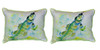 Pair of Betsy Drake Yellow Perch Large Indoor/Outdoor Pillows 16 Inch x 20 Inch Main image