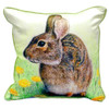 Betsy Drake Rabbit Extra Large 22 X 22 Indoor / Outdoor Pillow Main image