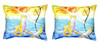 Pair of Betsy Drake Betsy’s Mermaid No Cord Pillows 15 Inch X 22 Inch Main image