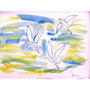 Betsy Drake Three Gulls Outdoor Wall Hanging 24x30 Main image